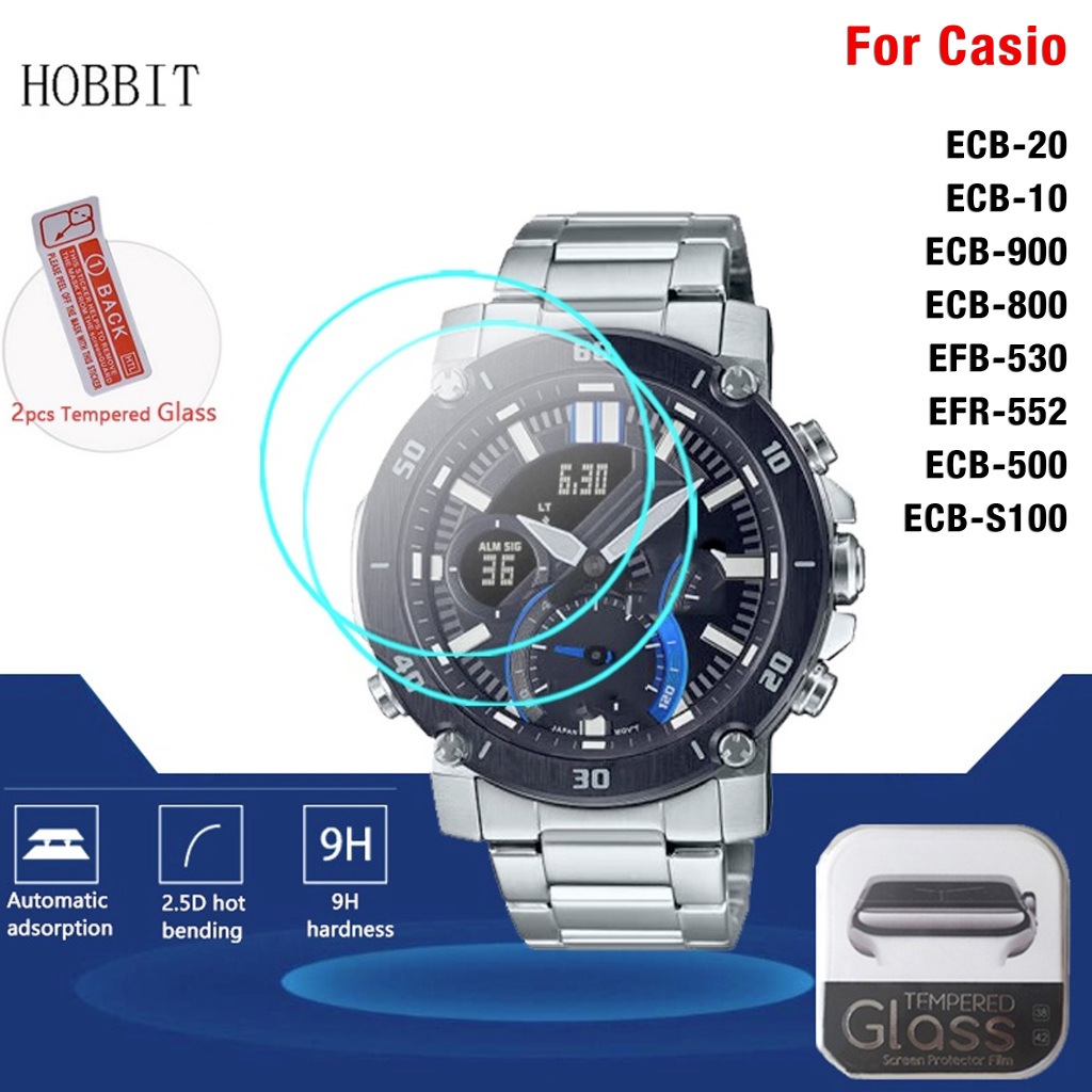 Yifilm ฟิล์มกระจกนิรภัยกันรอยหน้าจอ สําหรับ Casio ECB-20 ECB-S100 ECB-10/900/800 EFB-530 EFR-552 ECB-500 2 ชิ้น