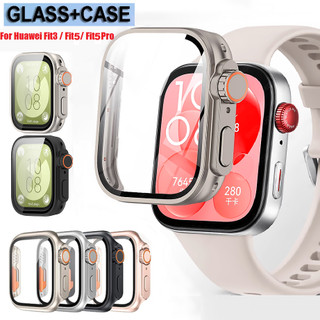 กระจกนิรภัยใหม่ Huawei watch fit 3 เคส Huawei watch Fit 5 เคส Bumper เคส huawei watch fit 3 Case เคส Huawei watch Fit 5 Pro เคส Huawei Fit 3 Case Anti-scratch Huawei Fit 5 เคส huawei watch fit 3 ฟิล์ม Huawei Fit 5 Pro / ฟิล์ม Huawei watch Fit 5 pro Case