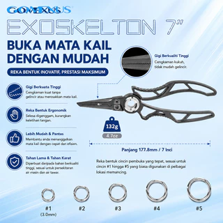 Gomexus คีม สแตนเลสสตีลตกปลา Plier คลิปปลาควบคุม Gripper คีมปลดปลา Lip Grip Tackle ชุดเครื่องมือมัลติฟังก์ชั่ Clipper Tackle ทนเกลือน้ําสนิมอุปกรณ์เสริมกลางแจ้ง กริปเปอร์จับปลา SUS7