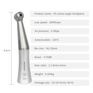 Niceden สไตล์ทันตกรรมความเร็วช้าชุด ตรง Handpiece และ 1:1 Contra Angle Air มอเตอร์ 2/4 หลุมพร้อมลูกปืน