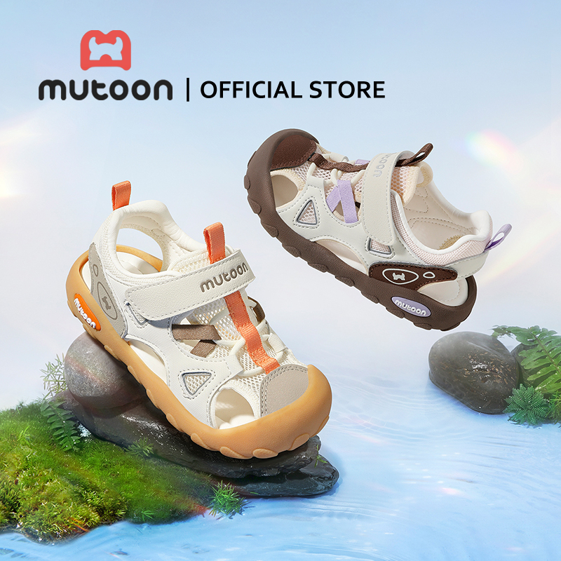 【Mutoon】รุ่นใหม่ ฤดูร้อน รองเท้าเดินป่าเด็กน้ำหนักเบา พื้นนุ่ม รองเท้ากีฬาเด็กชายหญิงกลางแจ้ง