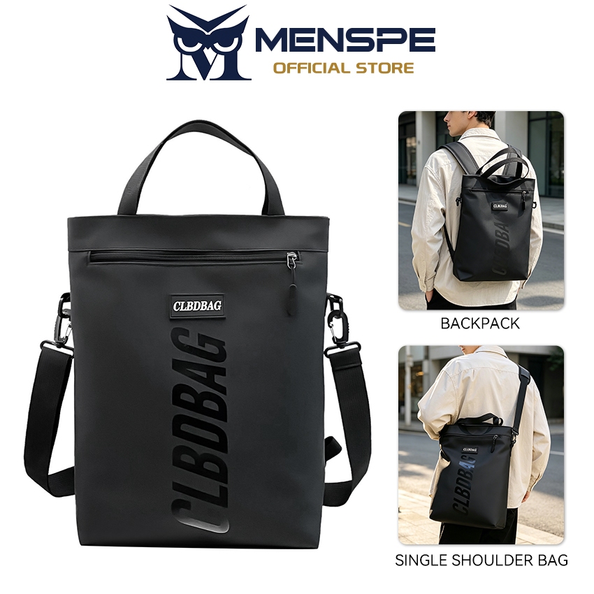 Menspe Unisex 4-Way Convertible Backpack Large Trave Bag Crossbody Bag withกระเป๋าเดินทาง Multi-Pocket Bag