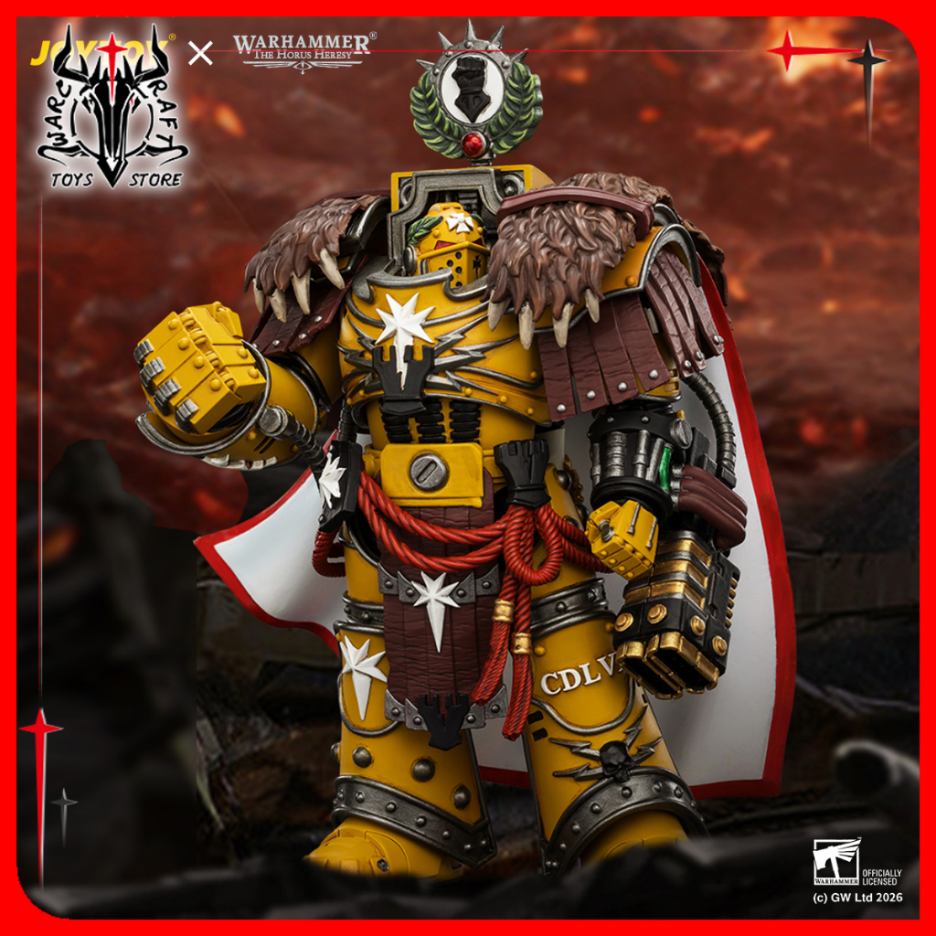 [2026.6] JOYTOY Imperial Fists Lord Castellan Evander Garrius, The Tyrant of Cthonia 1/18 Action Figure