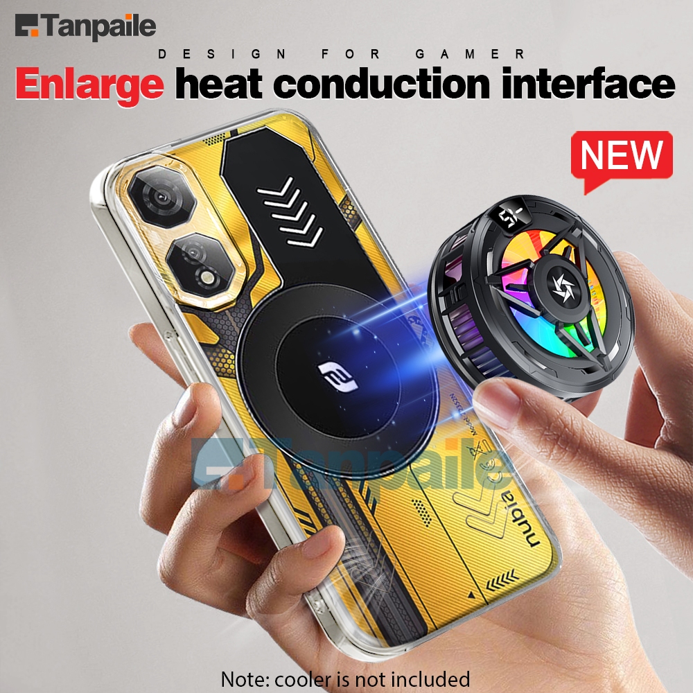 Tanpaile- สําหรับ Nubia Neo2 5G Neo 2 Cooling Case กันกระแทกโปร่งใสสีดํา Soft TPU Gaming การกระจายความร้อนกันชน Capa Funda ปลอกNew