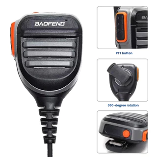 Baofeng Walkie-Talkie-Talkie Dual Launcher ไมโครโฟนไหล่ไมโครโฟน 888S UV5R K หัว Universal ประเภท Baofeng ไมโครโฟนมือ