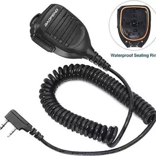 Baofeng Walkie-Talkie-Talkie Dual Launcher ไมโครโฟนไหล่ไมโครโฟน 888S UV5R K หัว Universal ประเภท Baofeng ไมโครโฟนมือ