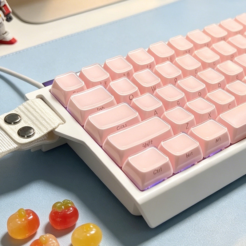 130 คีย์คริสตัลเยลลี่ไทย PBT Keycap Double Shot PC Keycaps สําหรับเล่นเกมคีย์บอร์ดเครื่องกล