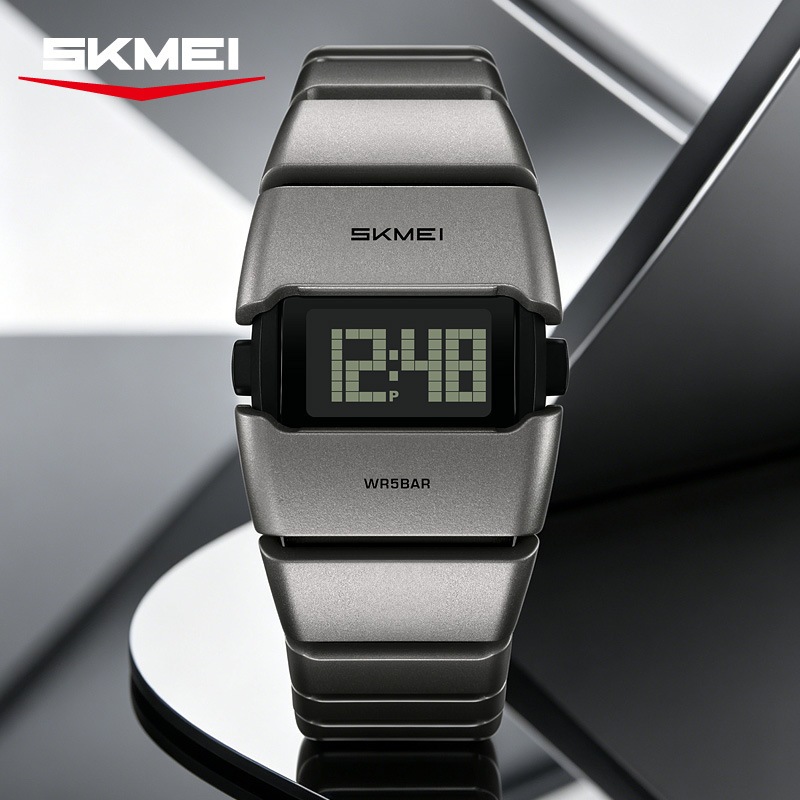 SKMEI 2710 Retro Future Digital นาฬิกาผู้ชายมัลติฟังก์ชั่นกันน้ํา Y2K ของขวัญนาฬิกาชายอินเทรนด์