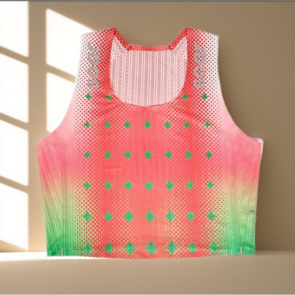 [ขายตรงจากโรงงาน] Womens Casual Wicking Marathon Cross Country Running Breathable Sports Vest น้ําหนักเบากระชับ Quick-Drying T