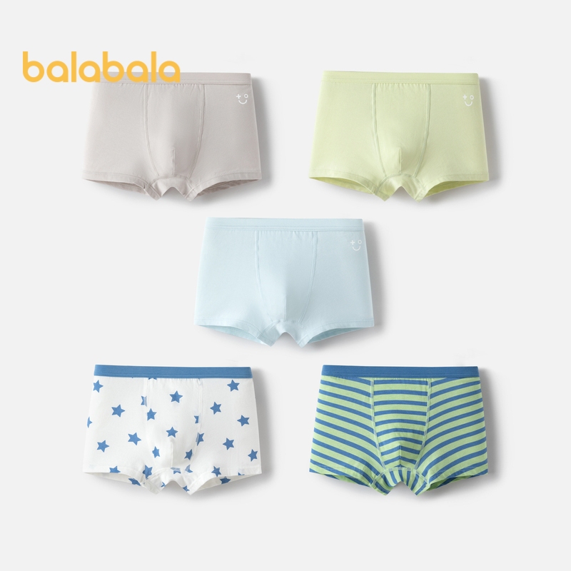 Balabala กางเกงชั้นในขาสั้นสำหรับเด็กผู้ชายและเด็กผู้หญิง