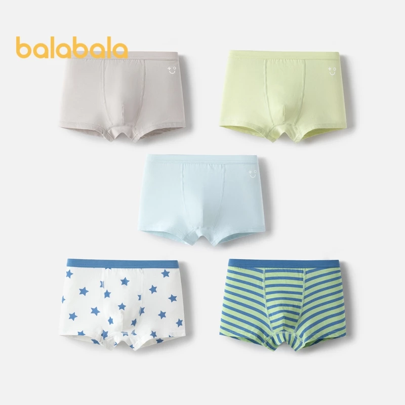 Balabala กางเกงชั้นในขาสั้นสำหรับเด็กผู้ชายและเด็กผู้หญิง