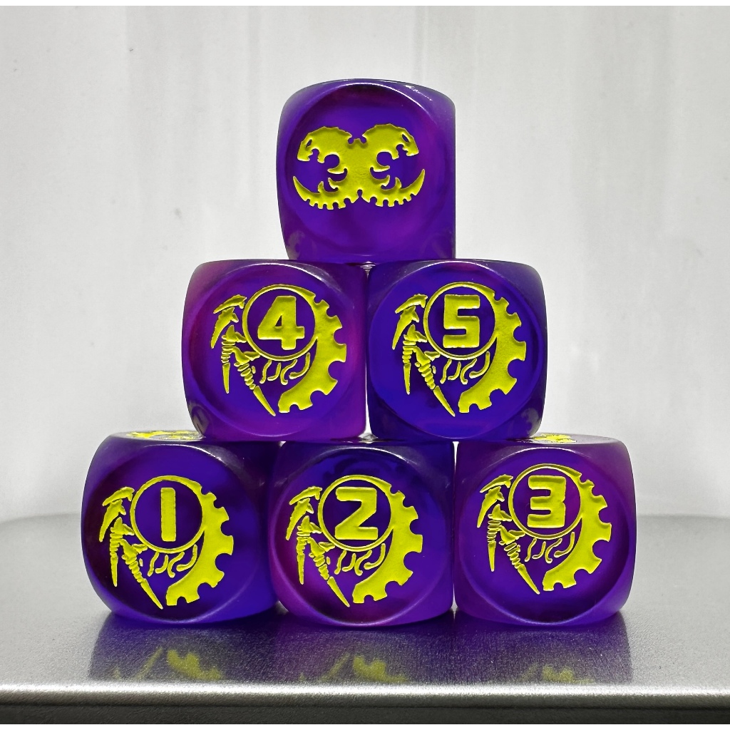 Warhammer 40k Dice Third Party ที่กําหนดเองลูกเต๋า Warhammer40k Tyranids Tyranids