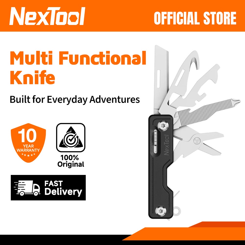Nextool ชุดเครื่องมือพกพา multitool 10 ใน 1 เหมาะสำหรับตั้งแคมป์และเดินป่า