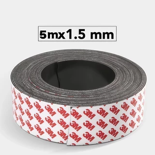 เทปแม่เหล็ก 3M ยาว 5ม. กว้าง 10มม. หนา 1.5มม. แถบแม่เหล็กยางอ่อน ติดแน่น ตัดได้ DIY ตกแต่ง ส่งจากกรุงเทพฯ