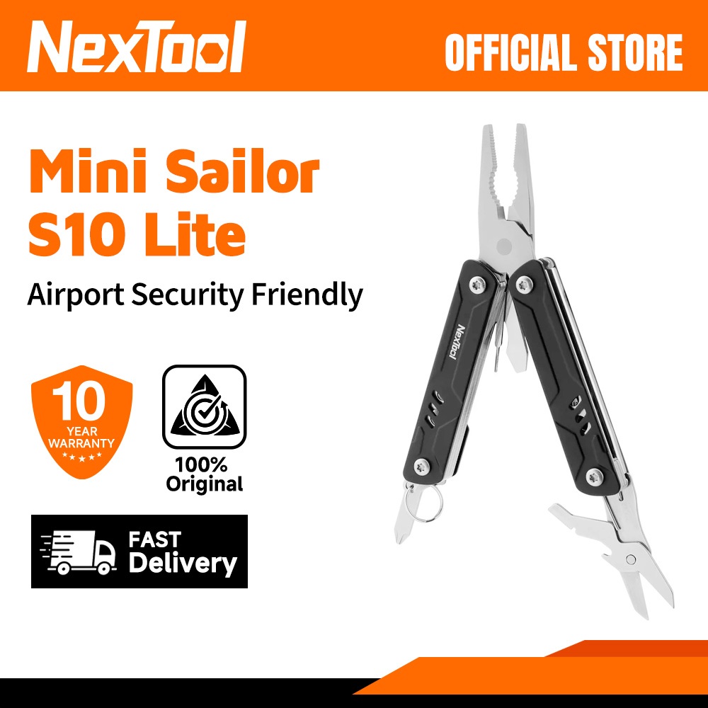 NexTool Mini Sailor S10 Lite 9-in-1 Multitool TSA ได้รับการอนุมัติ Blade-Free NE20314B