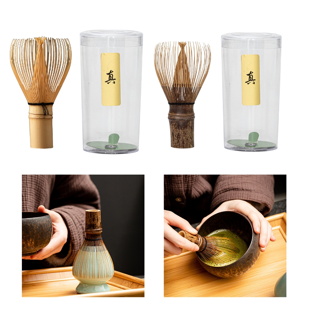 [hilabee] ไม้ไผ่ Matcha Whisk ในครัวเรือน Professional ญี่ปุ่นผสมแปรงแบบดั้งเดิมชาทําเครื่องมือ Handcrafted Matcha Tea Stirrer
