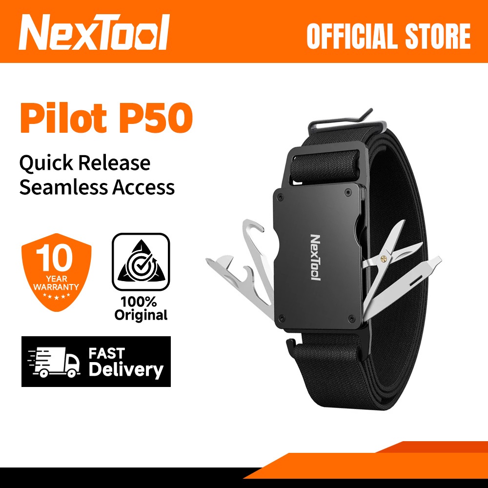 Nextool เข็มขัดอเนกประสงค์ P50 เข็มขัดเครื่องมือ EDC ออกแบบใหม่ 10 + ฟังก์ชั่นที่ใช้งานได้จริง NE20350
