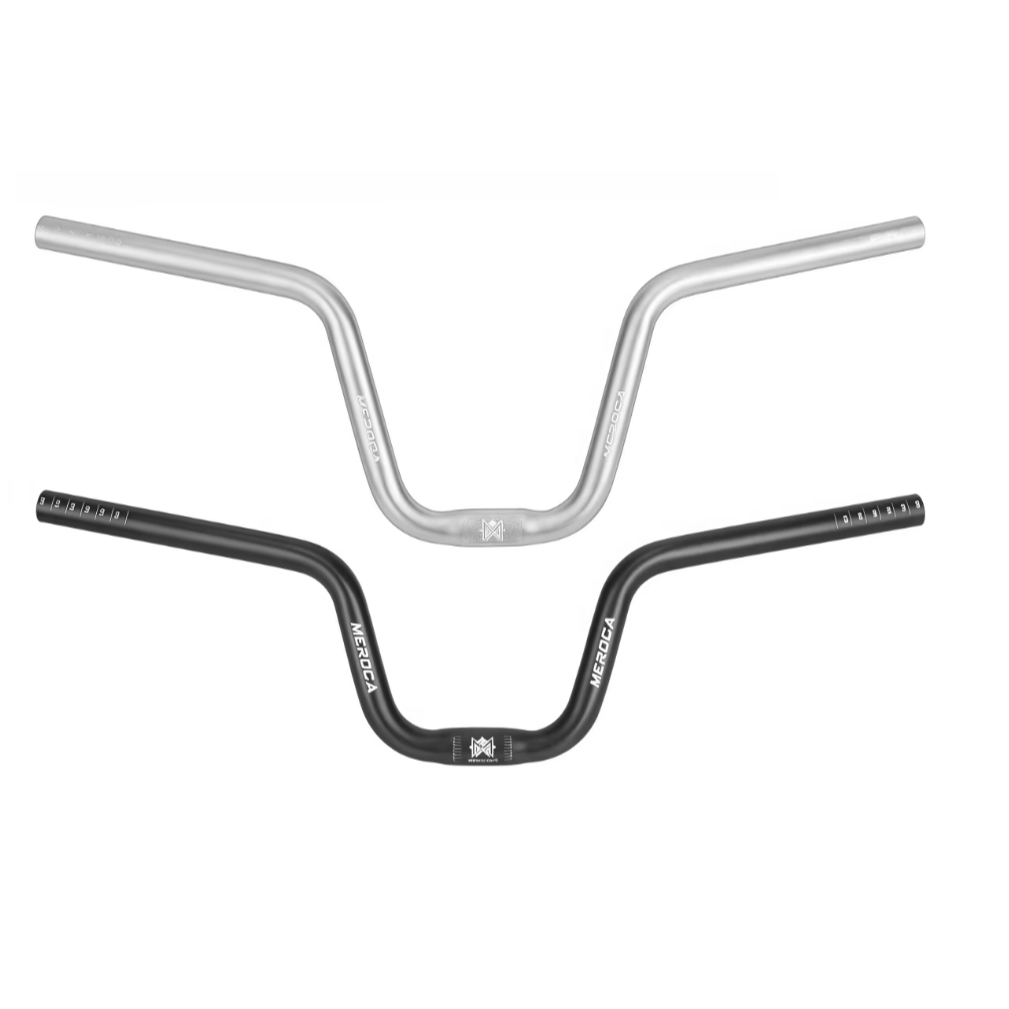 MEROCA M Handlebar สําหรับจักรยานพับ Brompton ความสูง 120 160 มม. 25.4X580 จักรยานพับ M Handlebar Integrated Process