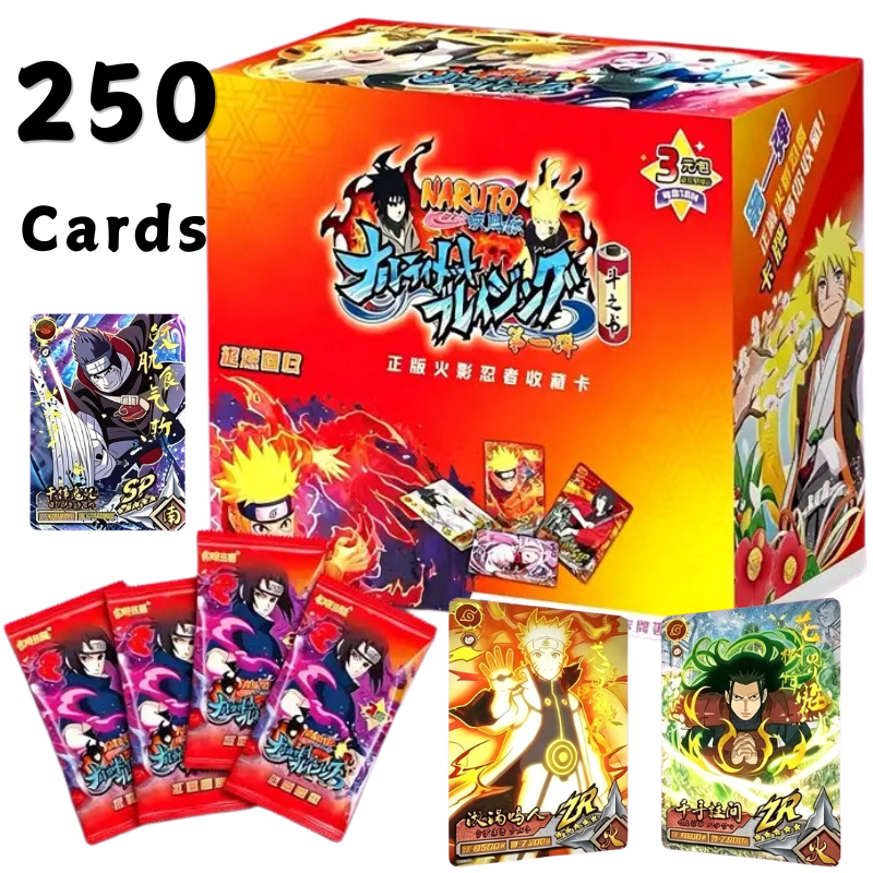 250 ใบ การ์ดนารูโตะ Naruto Sasuke Itachi ตัวละครอนิเมะ หายาก ZR/SP/UR anime การ์ดสะสม