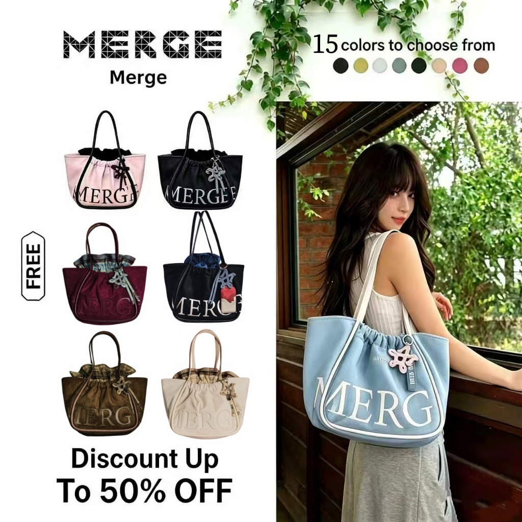 🔥แนะนำ! MERGE A DAY BAG กระเป๋ายอดนิยม | ถือและสะพายไหล่ได้ ของแท้100% ส่งไว