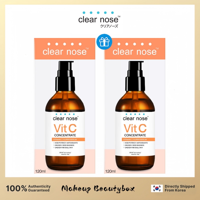 [ ซื้อ 1 แถม 1 ]เซรั่มวิตซีเคลียร์โนส Clear Nose Vitamin C Serum 120ml สูตรเข้มข้น ผิวกระจ่างใส