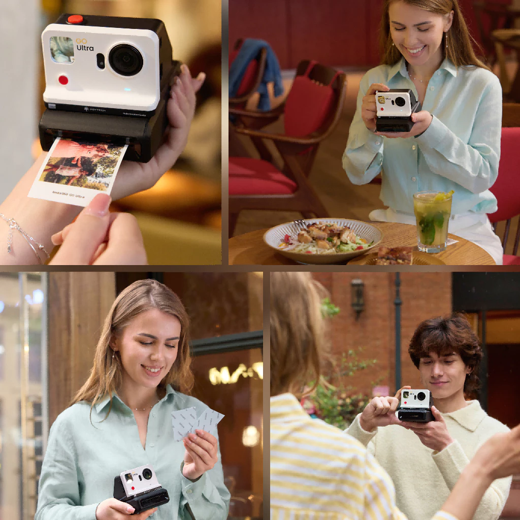 PGYTECH GO Ultra FunCam Case Kit For Insta360 GO Ultra -- Retro instant camera shell Magnetic snap on Convex selfie mirror Waist level view Printer module thumbnail 9