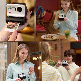 PGYTECH GO Ultra FunCam Case Kit For Insta360 GO Ultra -- Retro instant camera shell Magnetic snap on Convex selfie mirror Waist level view Printer module