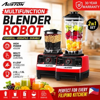 Heavy Duty Blender 4500W Multifunction Blender Grinder Ice Crusher Smoothie Maker 2 in 1 Commercial Blender for Home Kitchen