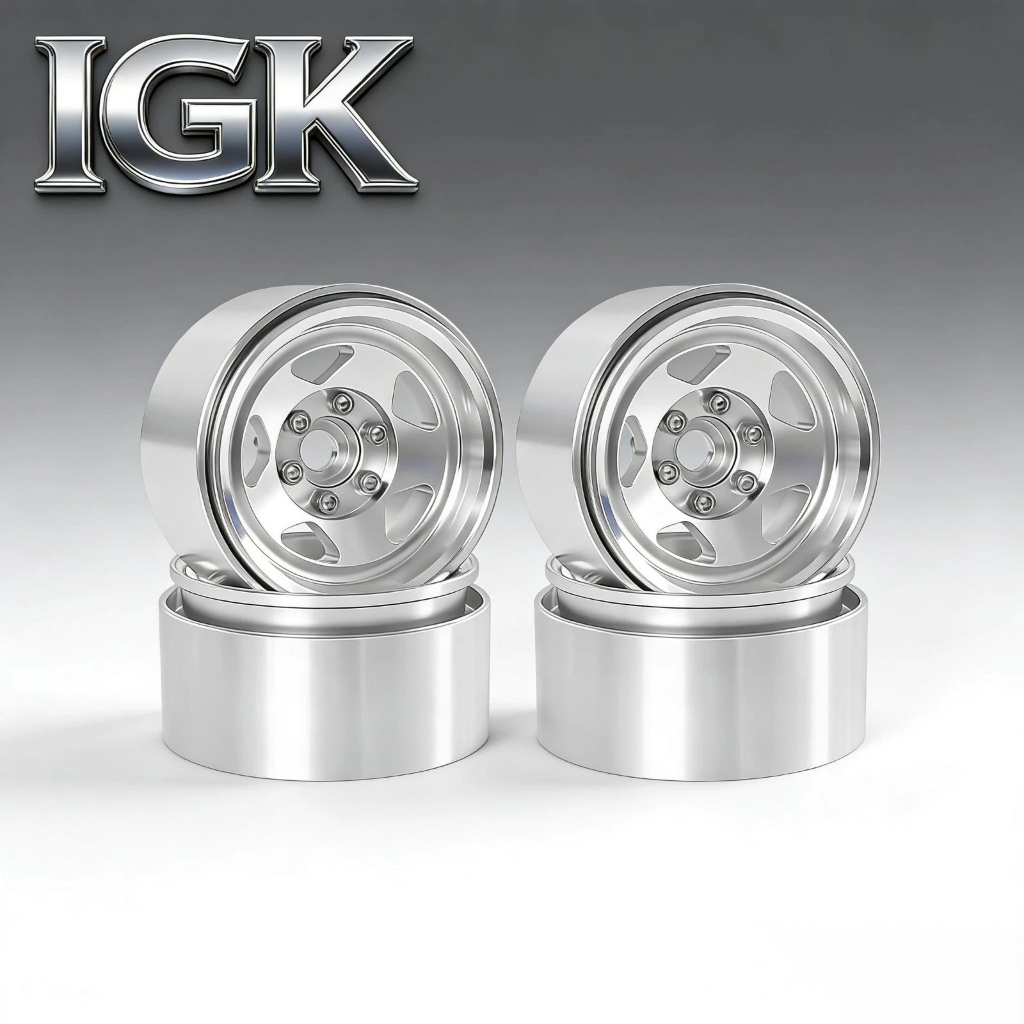 4 ชิ้น 1.9 "โลหะ Beadlock ล้อสําหรับ 1/10 RC Crawler TRX4 SCX10 II III Axial Yikong 4102 D90