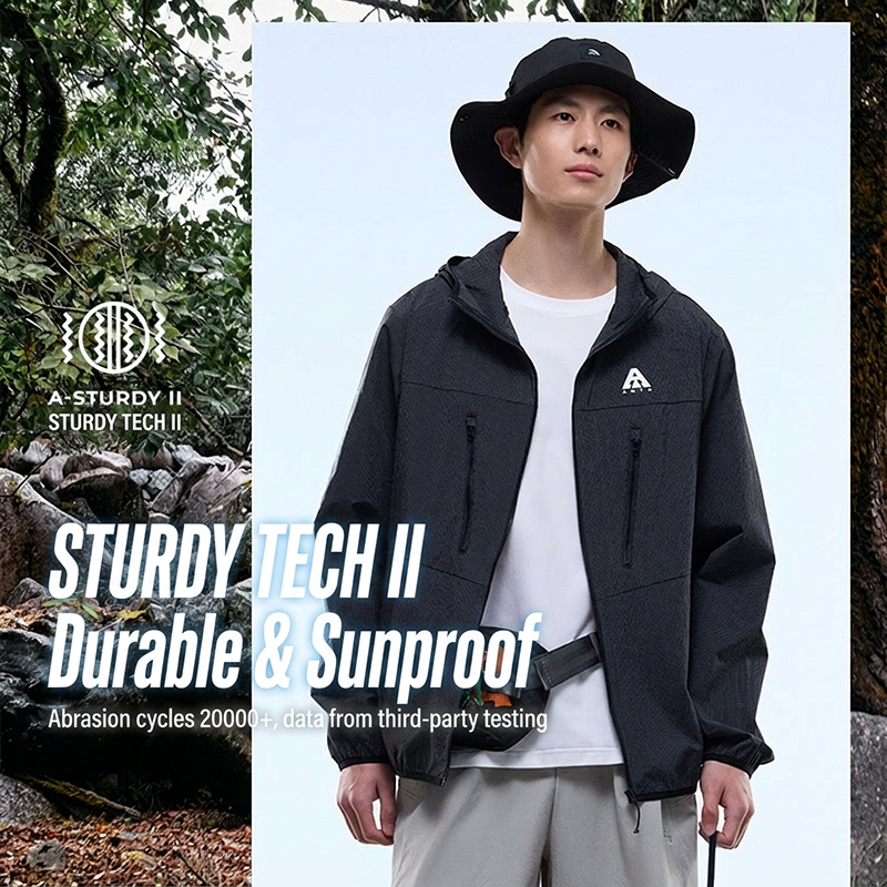 ANTA เสื้อแจ็คเก็ต Softshell ผู้ชาย UPF50+ A-UV ปกป้อง Sunproof กีฬากลางแจ้งชุดนอกเดินป่า 952526604