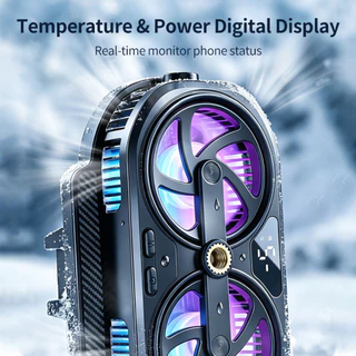 3Life พัดลมระบายความร้อนมือถือ F80 เสียงรบกวนต่ําพร้อมไฟ RGB ควบคุมอุณหภูมิอัจฉริยะ Clip-On Phone Cooler พัดลมโทรศัพท์ พัดลมระบายความร้อน