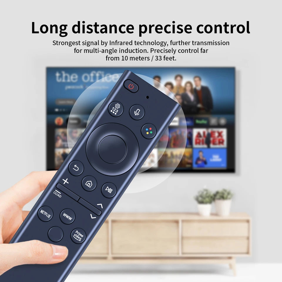ใหม่ Samsung BN59-011386D สําหรับ Samsung Voice TV รีโมทคอนโทรล QN55Q80AAFXZA QN65QN900AFXZA