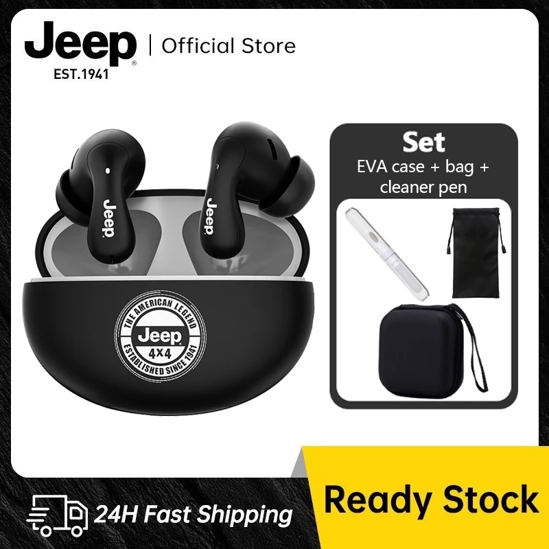 Jeep TWS True หูฟังไร้สาย หูฟังบลูทูธ คุณภาพเสียงดี ตัดเสียงรบกวน HD รองรับการโทร สําหรับ Android IOS