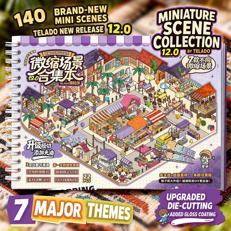 WEI 22 ชิ้น [South French Market Series] ห้างสรรพสินค้ายุโรปร้านอาหารภูมิทัศน์สติกเกอร์หนังสือ Ice Manor Journal Scrapbooking