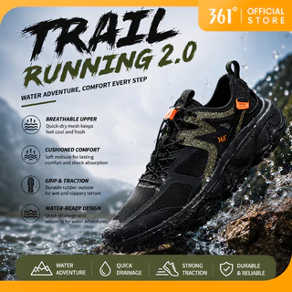 361 Degrees Trail Running 2.0 รองเท้าชายและหญิง รองเท้าแตะฤดูร้อน รองเท้าเดินป่าสำหรับเล่นกีฬากลางแจ้ง ชายหาด 672522255