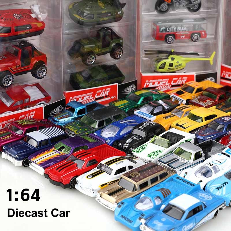 1:64 Scale Die-Cast Vehicles for Kidsของเล่นรถโมเดลรถชุด 5 ชิ้น (สไตล์พฤษภาคมVary)