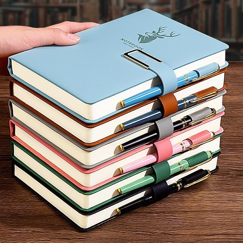 พร้อมจัดส่ง สมุดโน๊ตบุ๊ค หนังนิ่ม ขนาด A5 360 หน้า สไตล์เรโทร เครื่องเขียน สําหรับตั้งโต๊ะทํางาน ธุรกิจ โรงเรียน