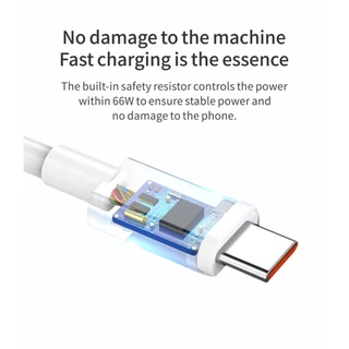 66W 6A Type-C Data Cable Fast Charging Cord USB C Type C Charge Cord for Smartphone