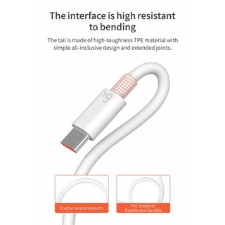 66W 6A Type-C Data Cable Fast Charging Cord USB C Type C Charge Cord for Smartphone