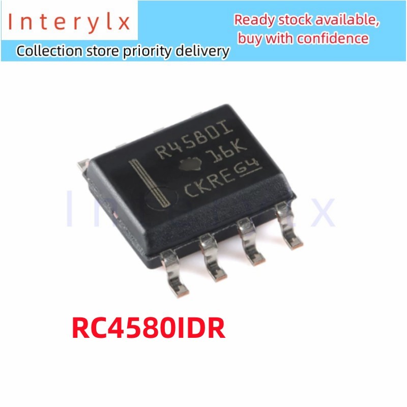 5 ชิ้น/ล็อต Original RC4580IDR RC4580 R4580I Patch SOIC-8 Dual Channel Audio Operation Amplifier ชิป