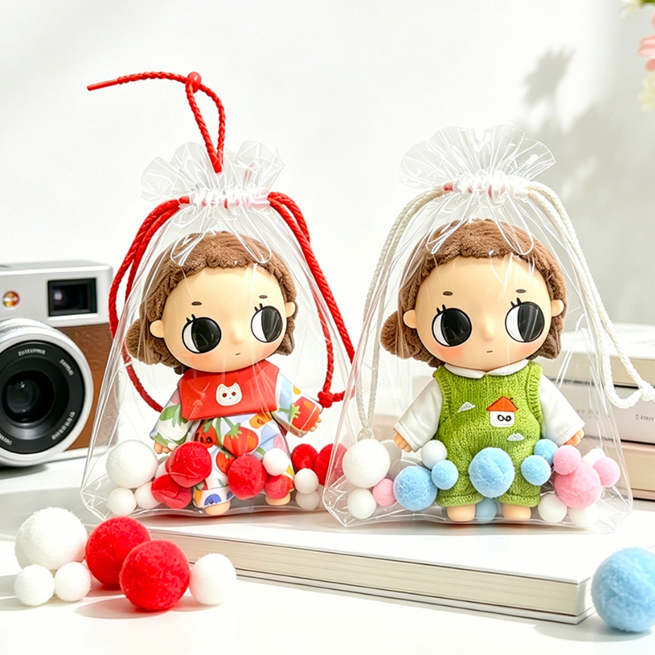 กระเป๋าใส่ Nyota Where Moments Meet, กระเป๋าแสดงผลโปร่งใสสูงแบบหนา, กระเป๋ากันฝุ่น, กระเป๋าเก็บของ (ไม่รวมตุ๊กตา)