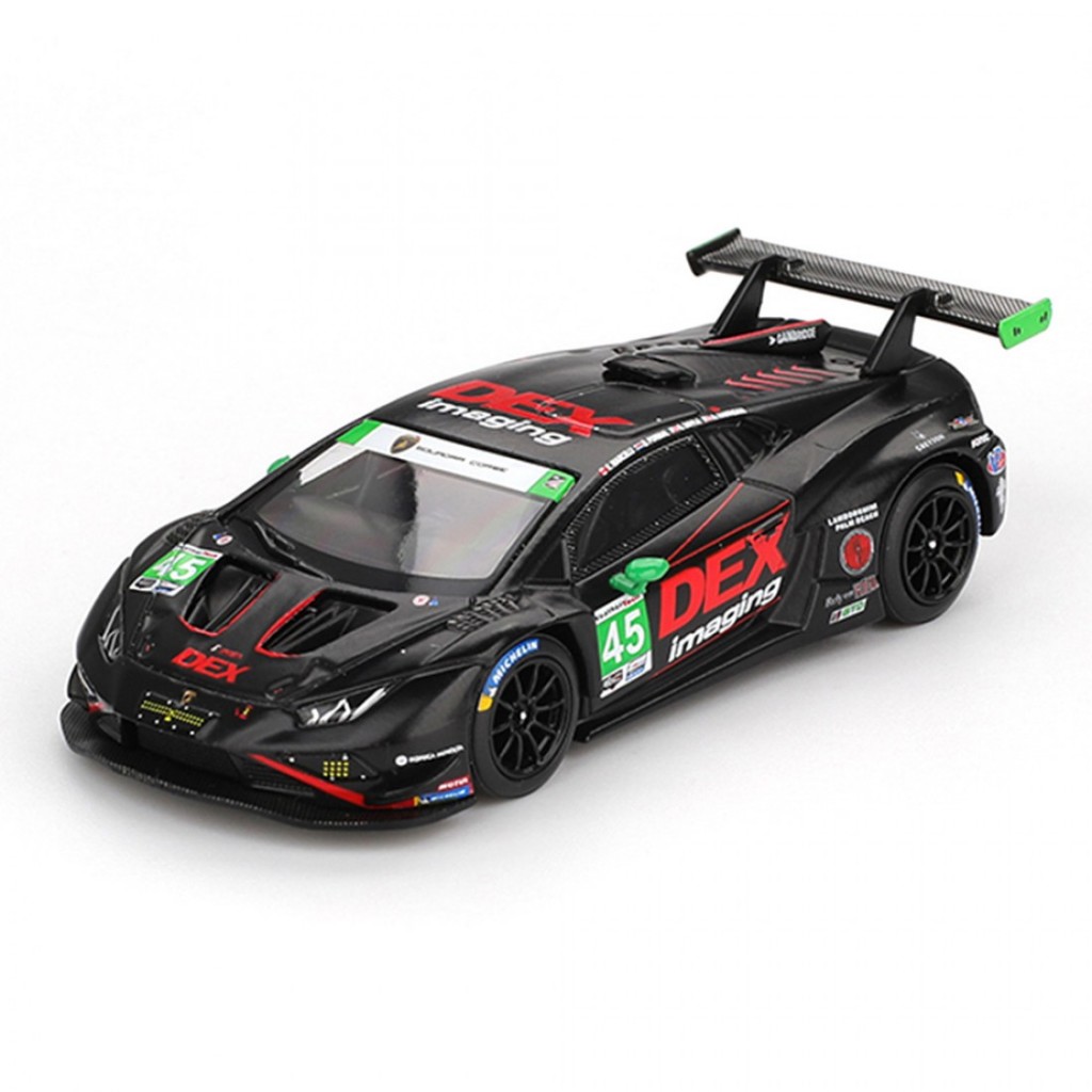 Mini GT MGT01129-L 1129 1/64 Lamborghini Huracán GT3 EVO2 #45 No.45 DEX Imaging 2024 IMSA Daytona 24 Hrs LHD Diecast Scale Model Car