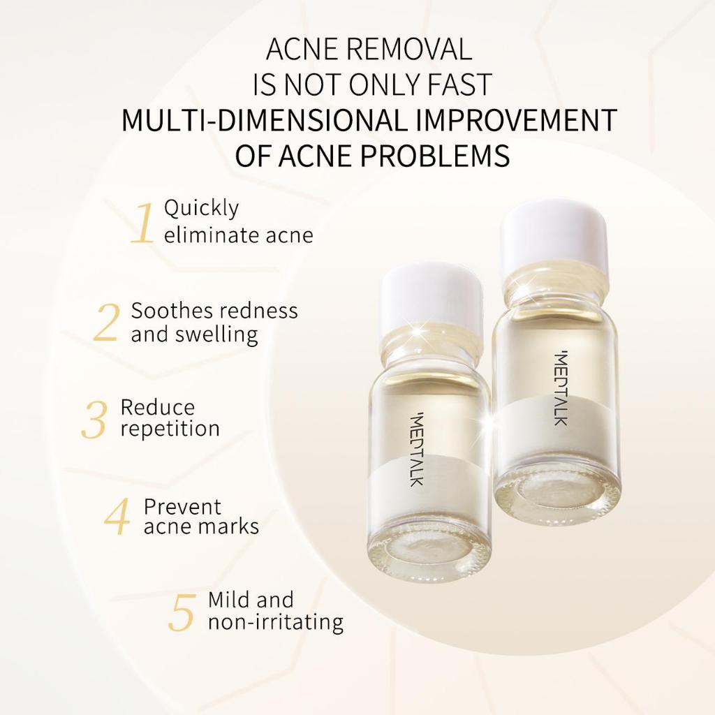 ZEESEA X MEDTALK Acne Spot Corrector Serum บรรเทาเร็ว 8H สําหรับสิวแดงและอักเสบ พร้อมคอมเพล็กซ์ป้องกันสิว 35% & Niacinamide สูตร Zero Added — صورة 6