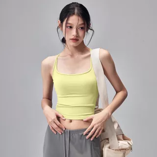 ชุดชั้นในสำหรับโยคะและกีฬา การออกแบบที่สวมใส่ง่าย และมีถ้วยแบบบูรณาการ เพื่อผู้หญิง