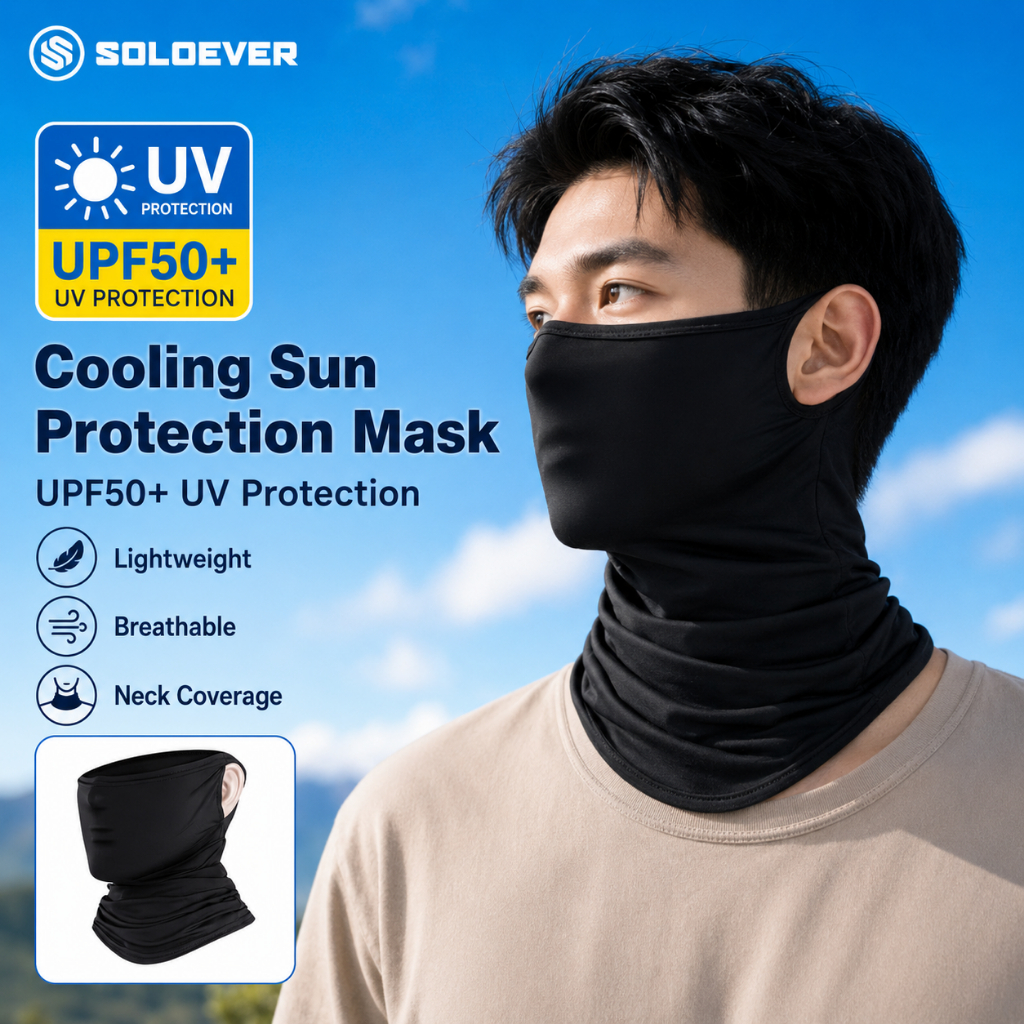 【TH】SOLOEVER  mask กันรังสียูวี ระบายอากาศดี ใส่แล้วไม่อับ สำหรับคนส่งของ ทำงานก่อสร้าง ออกกำลังกาย