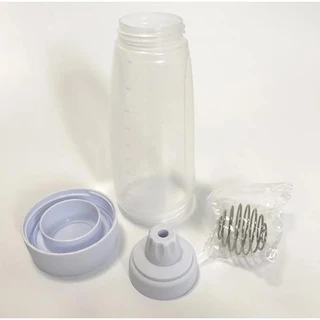 ขวดหยอดแป้ง ขวดบีบ1000ml.กระบอกหยอดแป้ง ที่หยอดแป้ง ขวดผสมแพนเค้ก
