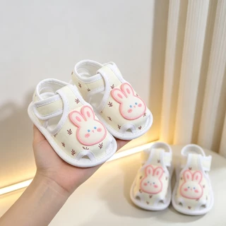 รองเท้าแตะ Cloth Sole Soft Sole รองเท้าเด็กน้ําหนักเบากันลื่นเหมาะสําหรับเด็กชายและเด็กหญิงรองเท้าแตะน่ารัก