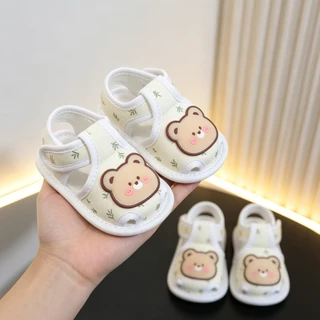 รองเท้าแตะ Cloth Sole Soft Sole รองเท้าเด็กน้ําหนักเบากันลื่นเหมาะสําหรับเด็กชายและเด็กหญิงรองเท้าแตะน่ารัก