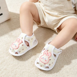 รองเท้าแตะ Cloth Sole Soft Sole รองเท้าเด็กน้ําหนักเบากันลื่นเหมาะสําหรับเด็กชายและเด็กหญิงรองเท้าแตะน่ารัก