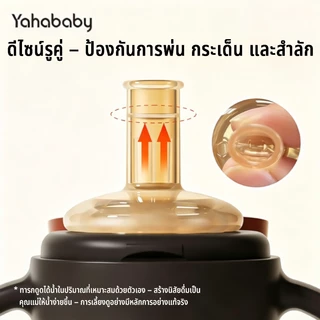 1 ถ้วย 3 ใช้ฝาครอบพลิกขวดคอกว้างเพื่อป้องกันการสูญหาย 310มล พร้อมที่จับรั่วขวดทารกแรกเกิด